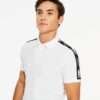 Aeropostale Aero Logo Sleeve Tape Stretch Jersey Polo