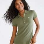 Aeropostale A87 Piqué Polo – Olive Green